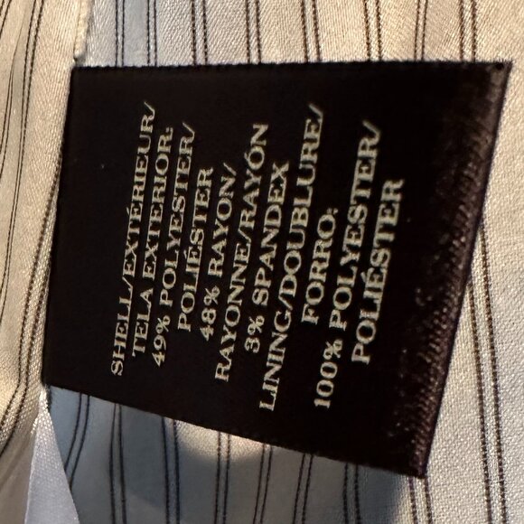 ANN TAYLOR Charcoal Gray 3-Piece Suit ~ Jacket Size 6 ~ Pants/Skirt Size 4 - Picture 3 of 11